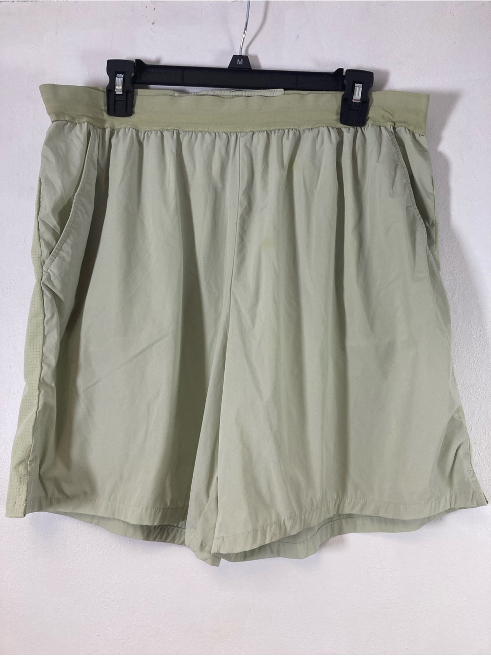 FLX Men's Wander Shorts Size XL Sage Pale Green Mint Athletic Hiking Running